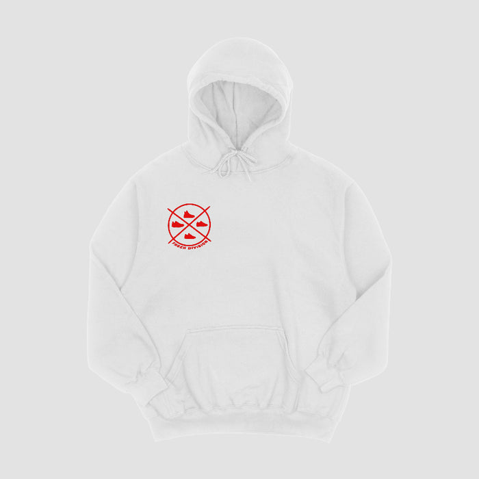 Sneaker Connoisseur V3 Hoodie (WHITE/RED)