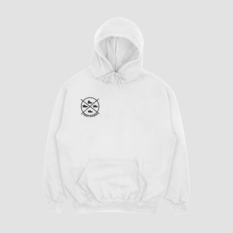 Sneaker Connoisseur V3 Hoodie White/ Black