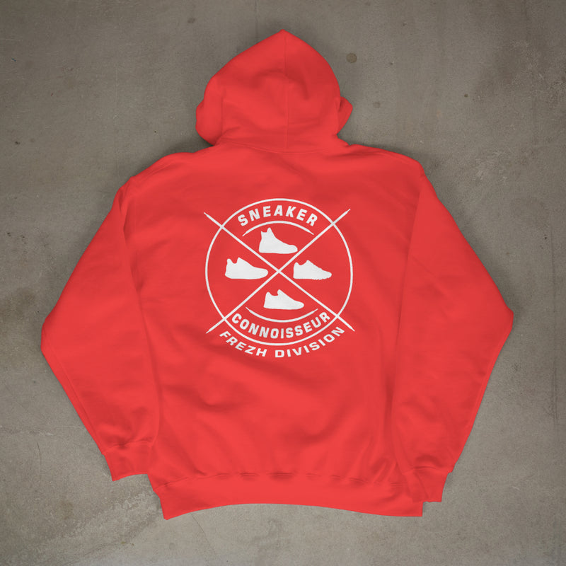 Sneaker Connoisseur V3 Hoodie (RED/WHITE)
