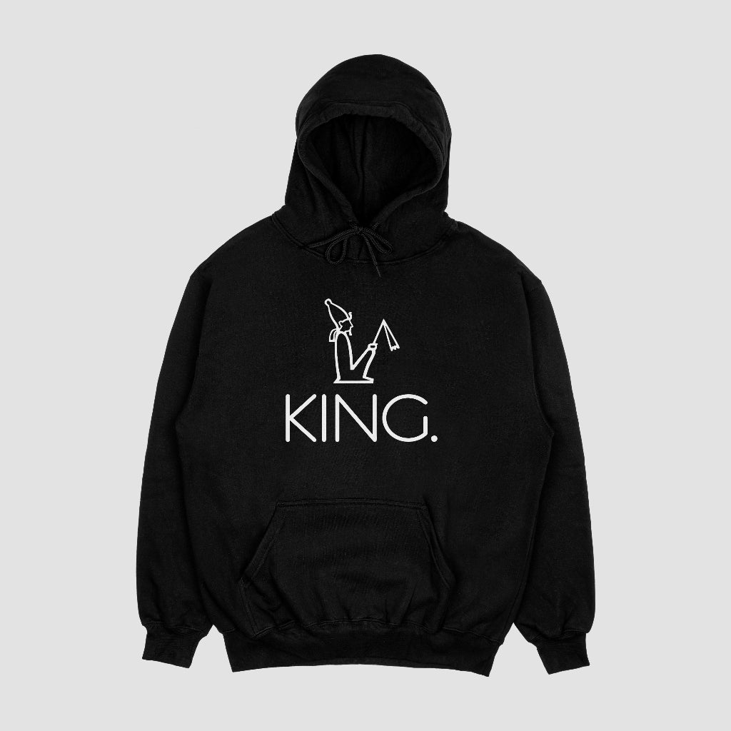 BLACK/WHITE KING HOODIE – Frezh Division