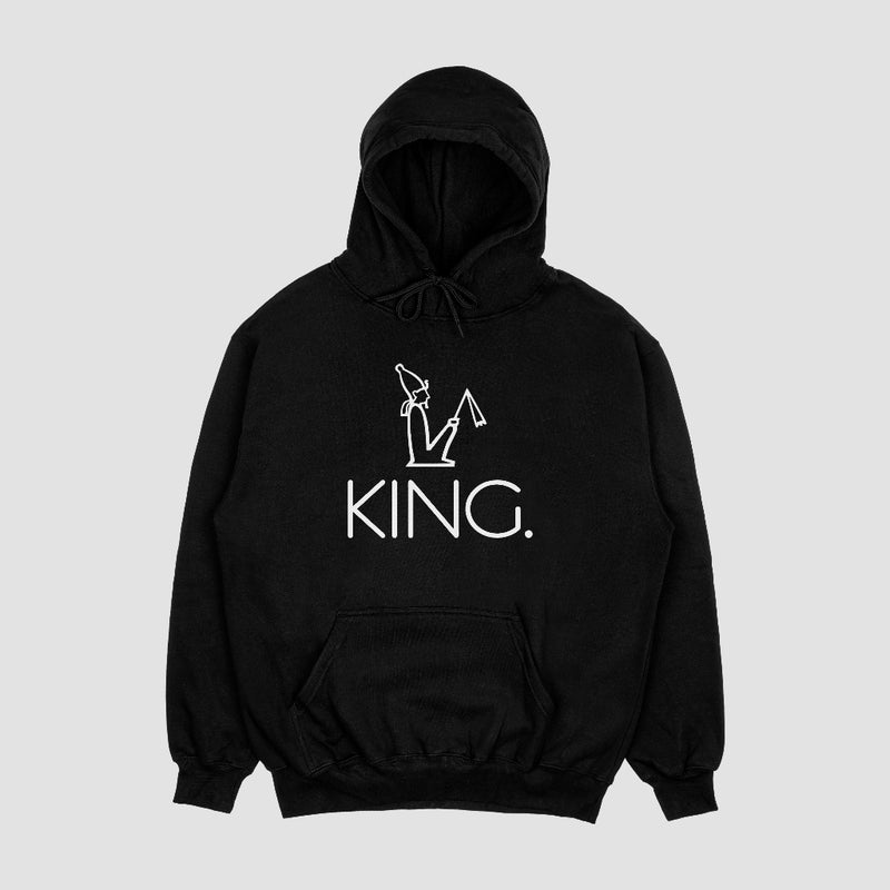 BLACK/WHITE KING HOODIE