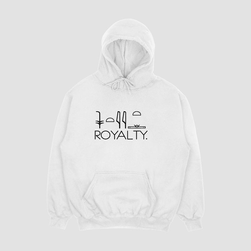 WHITE/BLACK ROYALTY HOODIE