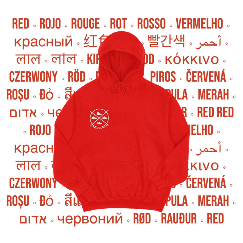 Sneaker Connoisseur V3 Hoodie (RED/WHITE)
