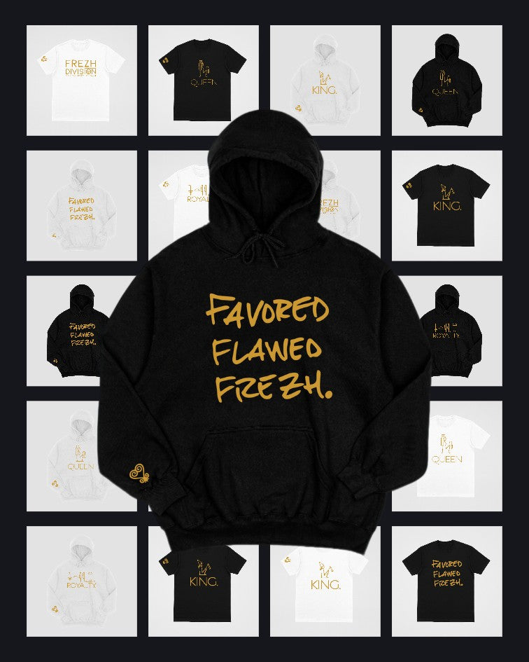 Favor Flawed Frezh Hoodie Black/Gold (Copy)