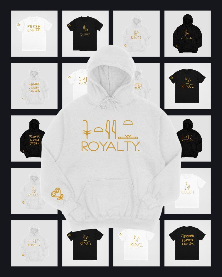 White/Gold Royalty Hoodie