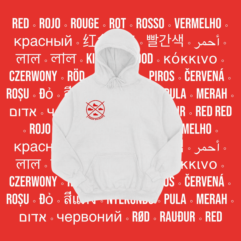 Sneaker Connoisseur V3 Hoodie (WHITE/RED)