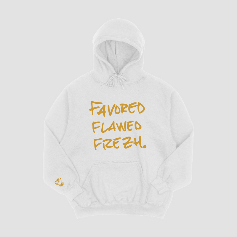 Favor Flawed Frezh Hoodie White/Gold