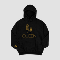Black/Gold Queen Hoodie