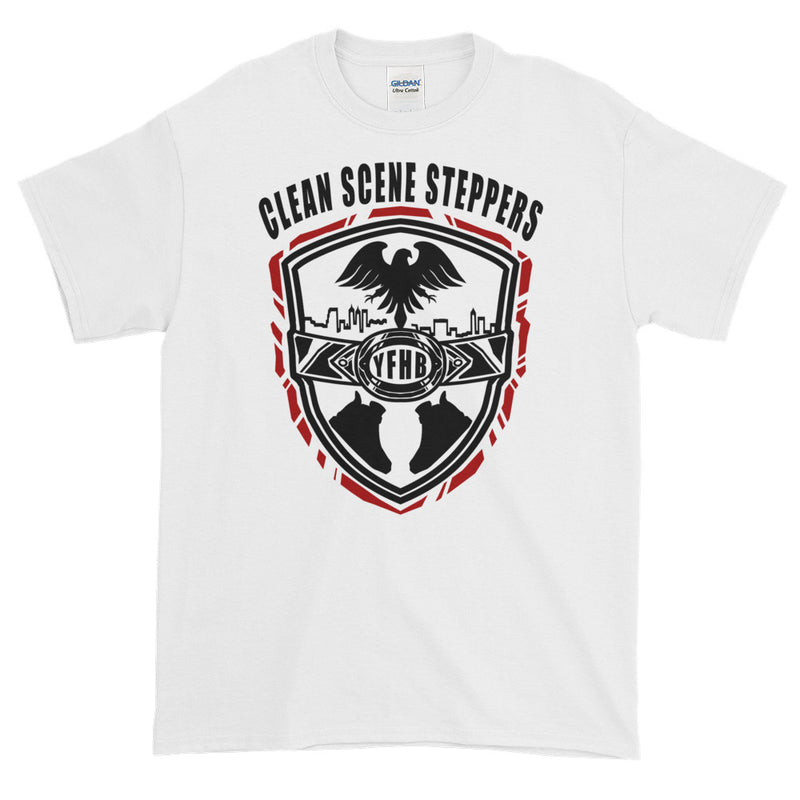 White Short-Sleeve TWARD x Frezh Division Collab: Clean Scene Steppers!!!